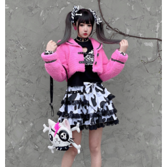 Cow Pattern Lolita Skirt by Diamond Honey (DH304)